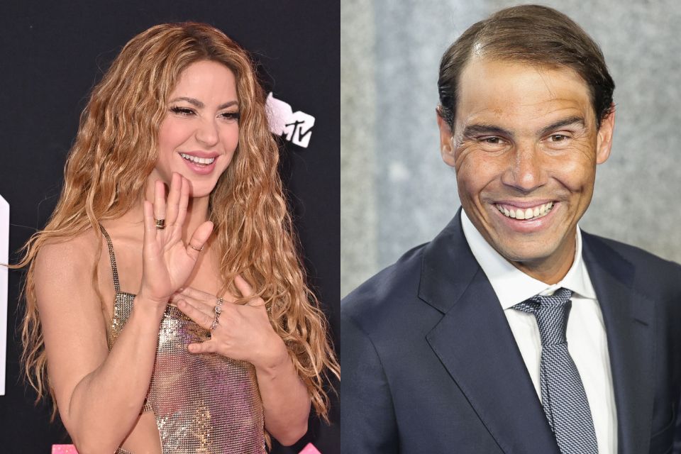 El ardiente beso entre Shakira y Rafa Nadal (Gtres)